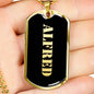 Alfred v2 - 18k Gold Finished Luxury Dog Tag Necklace
