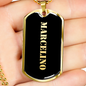 Marcelino v2 - 18k Gold Finished Luxury Dog Tag Necklace
