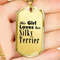 Silky Terrier - 18k Gold Finished Luxury Dog Tag Necklace