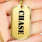 Chase - 18k Gold Finished Luxury Dog Tag Necklace