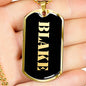 Blake v2 - 18k Gold Finished Luxury Dog Tag Necklace