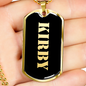 Kirby v2 - 18k Gold Finished Luxury Dog Tag Necklace