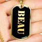 Beau v2 - 18k Gold Finished Luxury Dog Tag Necklace