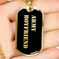 Army Boyfriend v2 - 18k Gold Finished Luxury Dog Tag Necklace