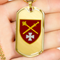 Operational Command West (Ukraine) - 18k Gold Finished Luxury Dog Tag Necklace