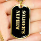 Soldier's Nephew v2 - 18k Gold Finished Luxury Dog Tag Necklace