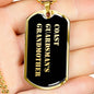 Coast Guardsman's Grandmother v2 - 18k Gold Finished Luxury Dog Tag Necklace