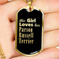 Parson Russell Terrier v2 - 18k Gold Finished Luxury Dog Tag Necklace