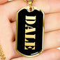 Dale v2 - 18k Gold Finished Luxury Dog Tag Necklace