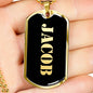 Jacob v2 - 18k Gold Finished Luxury Dog Tag Necklace