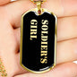 Soldier's Girl v2 - 18k Gold Finished Luxury Dog Tag Necklace