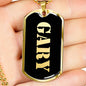 Gary v2 - 18k Gold Finished Luxury Dog Tag Necklace