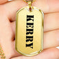 Kerry - 18k Gold Finished Luxury Dog Tag Necklace