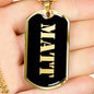 Matt v2 - 18k Gold Finished Luxury Dog Tag Necklace