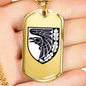 93rd Mechanized Brigade (Ukraine) - 18k Gold Finished Luxury Dog Tag Necklace