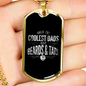Only The Coolest Dads Have Beards & Tats - 18k Gold Finished Luxury Dog Tag Necklace