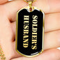 Soldier's Husband v2 - 18k Gold Finished Luxury Dog Tag Necklace