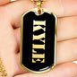 Kyle v2 - 18k Gold Finished Luxury Dog Tag Necklace