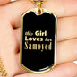Samoyed v2 - 18k Gold Finished Luxury Dog Tag Necklace