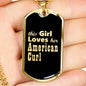 American Curl v2 - 18k Gold Finished Luxury Dog Tag Necklace