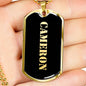 Cameron v2 - 18k Gold Finished Luxury Dog Tag Necklace