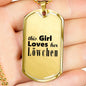 Löwchen - 18k Gold Finished Luxury Dog Tag Necklace