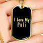 Love My Puli v2 - 18k Gold Finished Luxury Dog Tag Necklace
