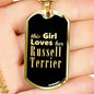 Russell Terrier v2 - 18k Gold Finished Luxury Dog Tag Necklace
