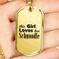 Schnoodle - 18k Gold Finished Luxury Dog Tag Necklace