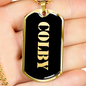 Colby v2 - 18k Gold Finished Luxury Dog Tag Necklace