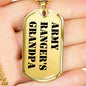 Army Ranger's Grandpa - 18k Gold Finished Luxury Dog Tag Necklace