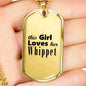 Whippet - 18k Gold Finished Luxury Dog Tag Necklace