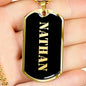 Nathan v2 - 18k Gold Finished Luxury Dog Tag Necklace
