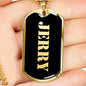 Jerry v2 - 18k Gold Finished Luxury Dog Tag Necklace