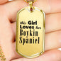 Boykin Spaniel - 18k Gold Finished Luxury Dog Tag Necklace