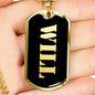 Will v2 - 18k Gold Finished Luxury Dog Tag Necklace