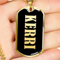 Kerri v02 - 18k Gold Finished Luxury Dog Tag Necklace