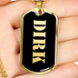 Dirk v2 - 18k Gold Finished Luxury Dog Tag Necklace