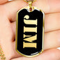 Jim v2 - 18k Gold Finished Luxury Dog Tag Necklace