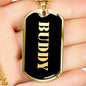Buddy v2 - 18k Gold Finished Luxury Dog Tag Necklace