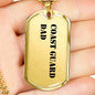 Coast Guard Dad - 18k Gold Finished Luxury Dog Tag Necklace