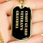 Coast Guard Veteran's Grandma v2 - 18k Gold Finished Luxury Dog Tag Necklace