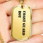 Coast Guard Boy - 18k Gold Finished Luxury Dog Tag Necklace
