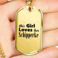 Schipperke - 18k Gold Finished Luxury Dog Tag Necklace
