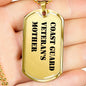 Coast Guard Veteran's Mother - 18k Gold Finished Luxury Dog Tag Necklace