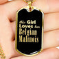 Belgian Malinois v2 - 18k Gold Finished Luxury Dog Tag Necklace