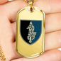 73rd Maritime Special Operations Center (Ukraine) - 18k Gold Finished Luxury Dog Tag Necklace