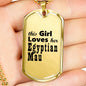 Egyptian Mau - 18k Gold Finished Luxury Dog Tag Necklace