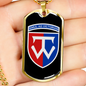 58th Motorized Infantry Brigade (Ukraine) v3 - 18k Gold Finished Luxury Dog Tag Necklace
