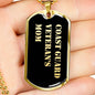 Coast Guard Veteran's Mom v2 - 18k Gold Finished Luxury Dog Tag Necklace